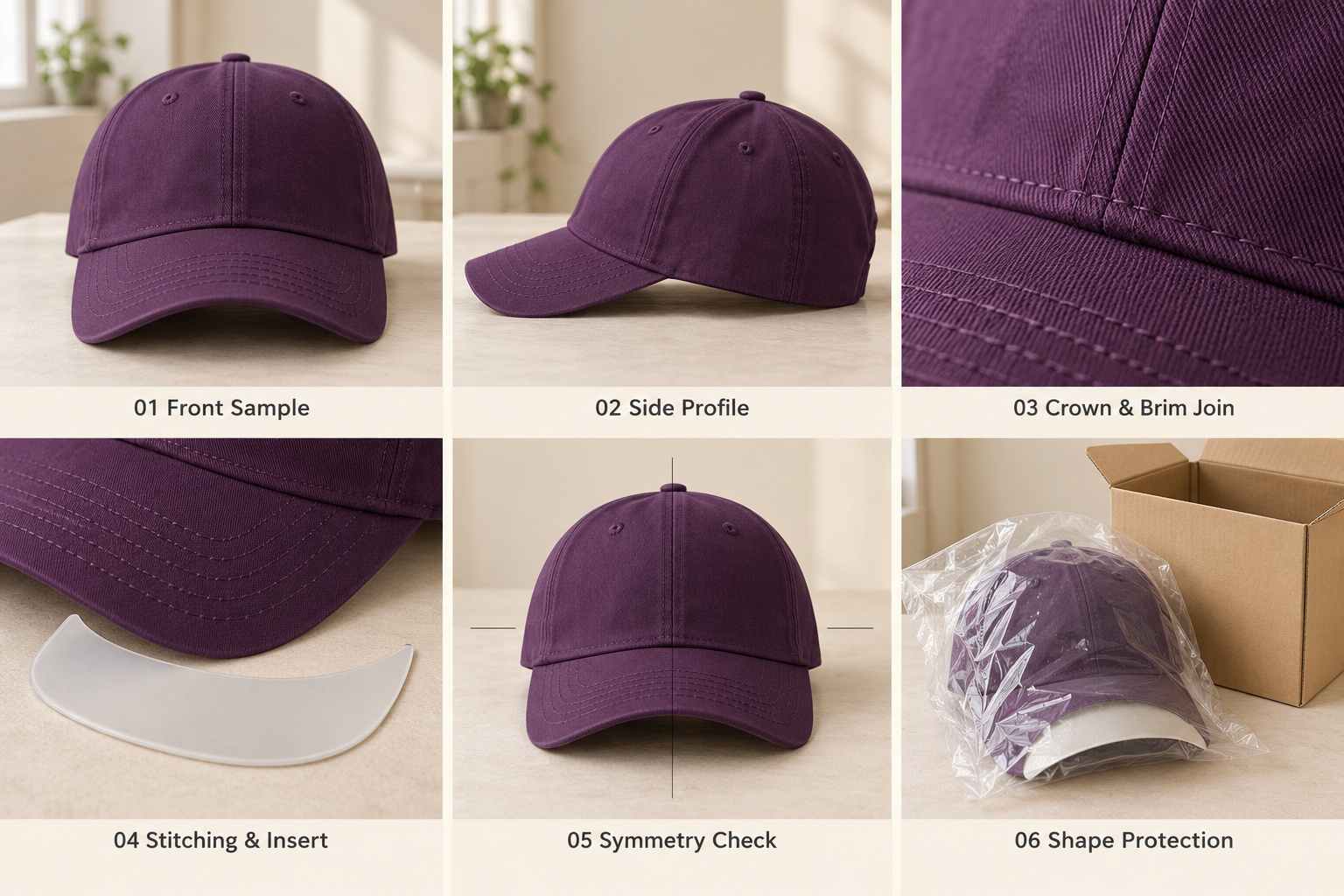 Plum cap structure checks and protective packing